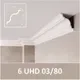 Молдинг SOLID 6 UHD 03/80 из экструдированного пенополистирола (2.4м, белый) — фото 6