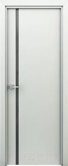 Дверь межкомнатная SMART Соло 70x200 (белый/черное стекло) — фото 4