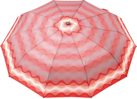 Зонт складной Rain Berry 734-23338.2 (оранжевый/волны)