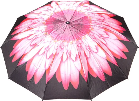 Зонт складной Rain Berry 734-23340.1 (черный/светло-розовый)