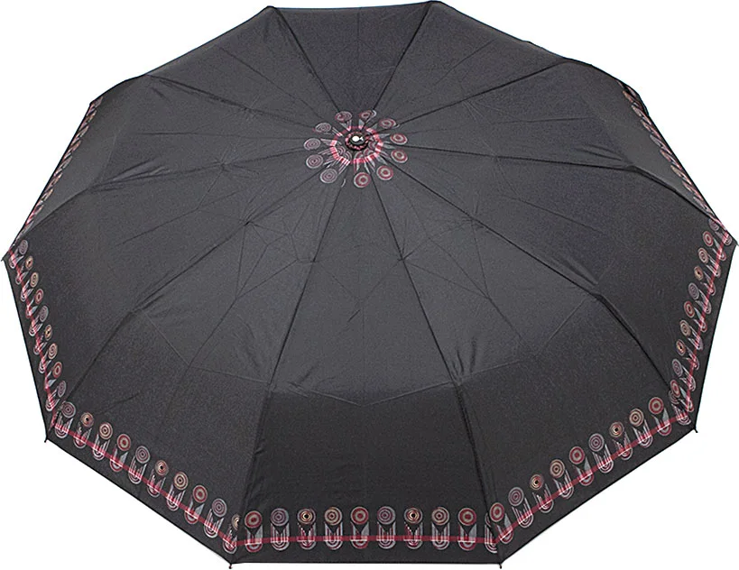 Зонт складной Rain Berry 734-23588.2 (черный/узор)