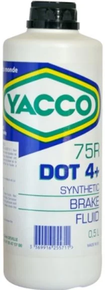 Тормозная жидкость Yacco 75R DOT 4 Plus (500мл)