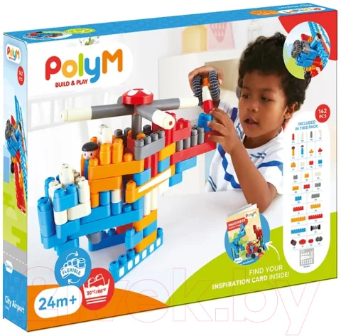 Конструктор PolyM Городской аэропорт / 760023_HP (142эл)