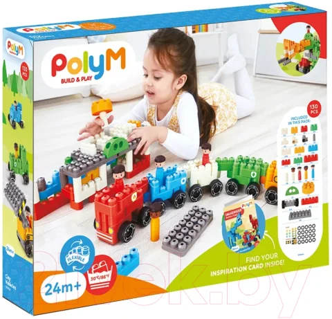 Конструктор PolyM Городской транспорт / 760024_HP (130эл)