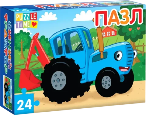 Пазл Синий трактор 7673635