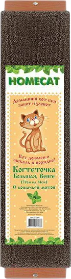 Когтеточка Homecat С кошачьей мятой венге / 77766 (70x14) — фото 1