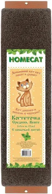 Когтеточка Homecat С кошачьей мятой венге / 77768 (65x12) — фото 1