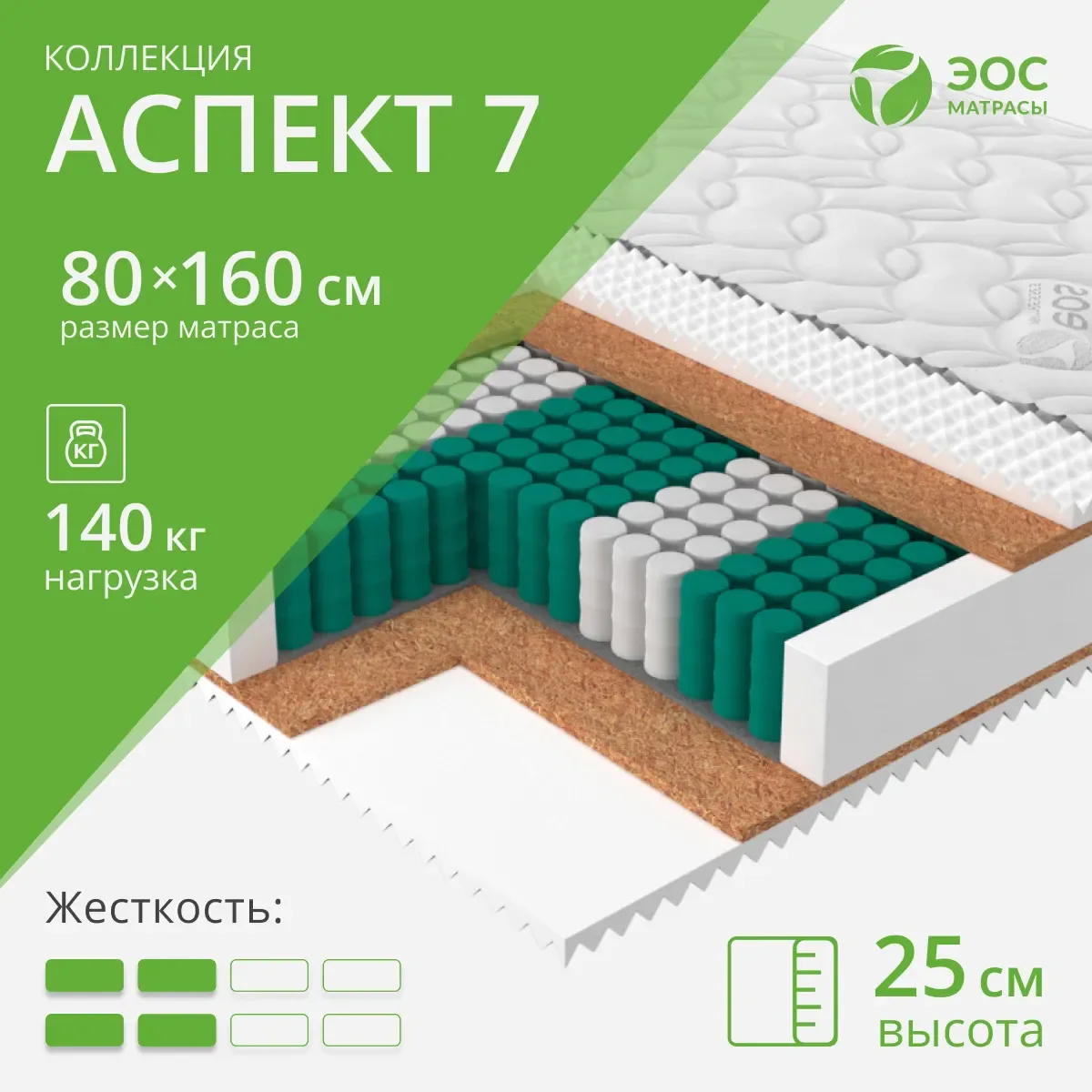 Детский матрас EOS Аспект 7 80x160 (премиум Care)
