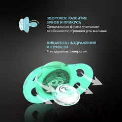 Набор пустышек Twistshake 78285 (2шт, пастельный синий/зеленый) — фото 5