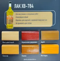 Лак Лакра ХВ-784 (500мл, янтарь) — фото 2