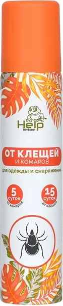 Аэрозоль от насекомых Help 80221 от клещей и комаров репеллентный (75мл) — фото 7