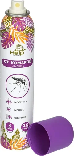 Аэрозоль от насекомых Help От комаров и мошек репеллентный / 80223 (200мл) — фото 3