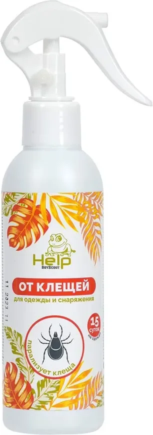 Спрей от насекомых Help Клещей / 80225 (200мл)