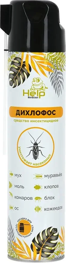 Аэрозоль от насекомых Help Инсектицидный / 80279 (600мл)