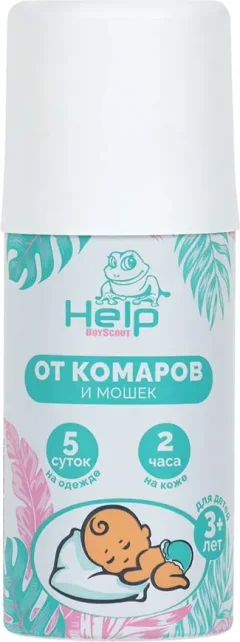 Аэрозоль от насекомых Help Детский от комаров и мошек репеллентный / 80294 (90мл) — фото 1