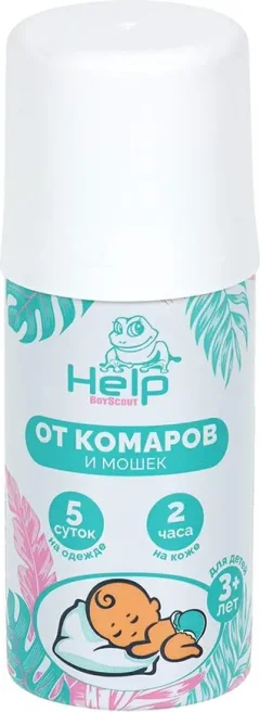 Аэрозоль от насекомых Help Детский от комаров и мошек репеллентный / 80294 (90мл) — фото 2