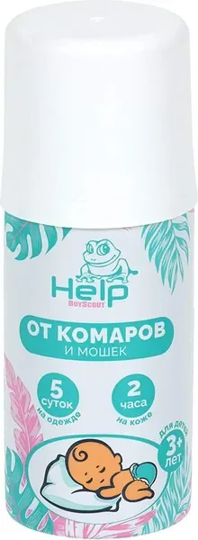Аэрозоль от насекомых Help Детский от комаров и мошек репеллентный / 80294 (90мл) — фото 10