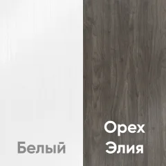 Комод Кортекс-мебель Бари 80 3ш (белый/белый/орех элия) — фото 4