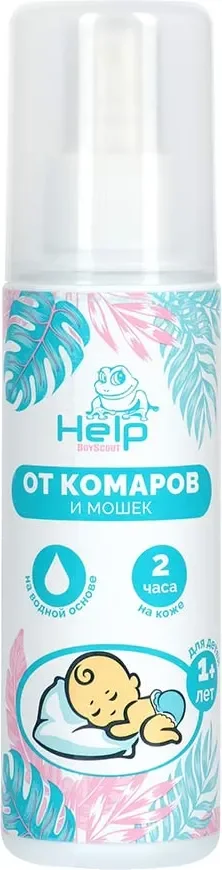 Спрей от насекомых Help От комаров и мошек / 80522 (125мл)