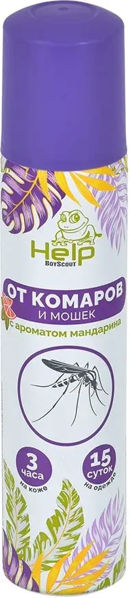 Аэрозоль от насекомых Help От комаров и мошек репеллентный / 80536 (75мл)