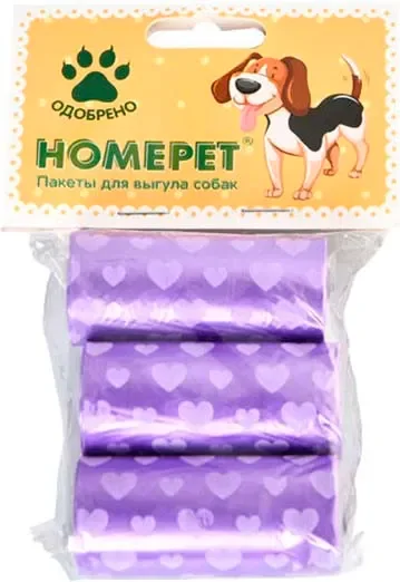 Пакеты для выгула собак Homepet 80540 (3x20шт)
