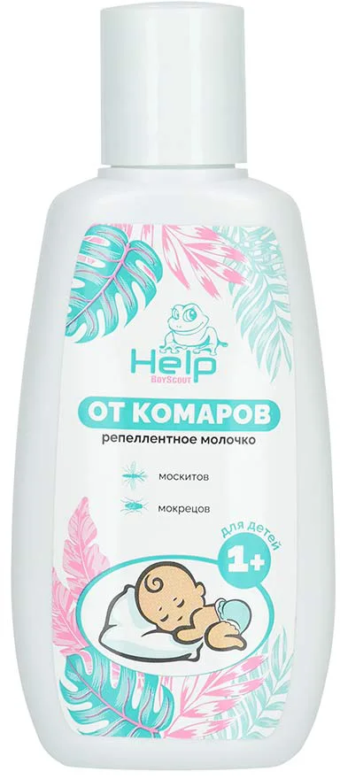 Молочко от насекомых Help Детское От комаров и мошек / 80551