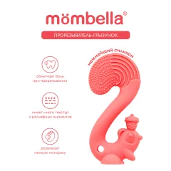 Прорезыватель для зубов Mombella Белка / 8059 (красный) — фото 3