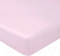 Простыня Luxsonia Поплин на резинке 80x200 / Мр0040-3 (розовый) — фото 1
