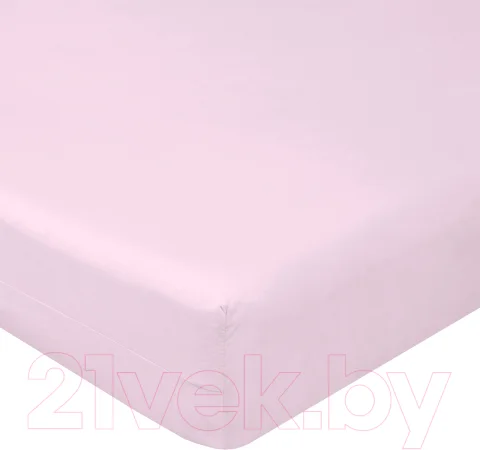 Простыня Luxsonia Поплин на резинке 80x200 / Мр0040-3 (розовый)