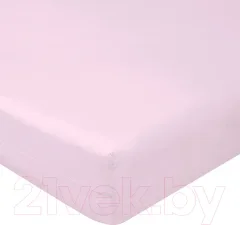 Простыня Luxsonia Поплин на резинке 80x200 / Мр0040-3 (розовый) — фото 5