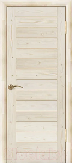 Дверь межкомнатная Wood Goods ДГ-ПН 80x200 (неокрашенный массив хвои) — фото 1