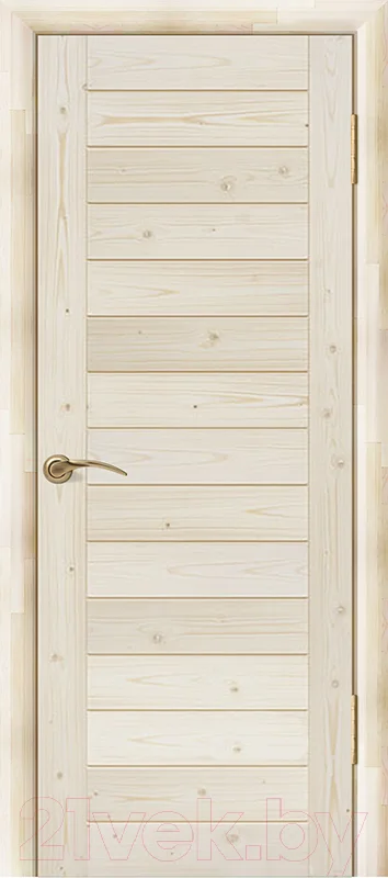 Дверь межкомнатная Wood Goods ДГ-ПН 80x200 (неокрашенный массив хвои)