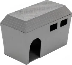 Домик для клетки Homepet 83373 (15x8.5x10, серый) — фото 1