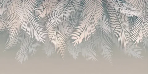 Фотообои листовые Citydecor Пальмовые листья 83 (300x150см)