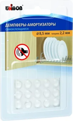 Протектор для мебели Unibob 8.5x2.2мм / 49770 (15шт, прозрачные) — фото 3