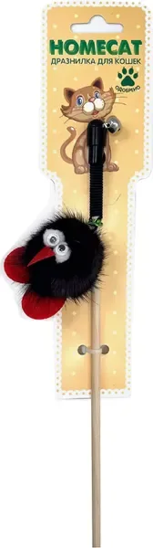 Игрушка для кошек Homecat Дразнилка Птичка из норки на резинке с бубенчиком / 86979 — фото 3
