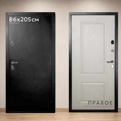 Входная дверь Guard Классик 86x205 HDF 6 мм (правая, антик темно-коричневый/беленый дуб)