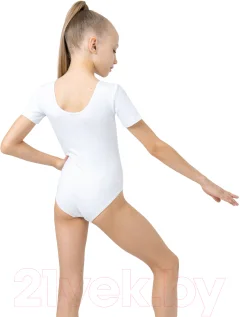 Купальник для художественной гимнастики Grace Dance 871229 (р-р 32, белый) — фото 2