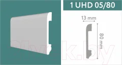 Плинтус SOLID 8 UHD 05/80 (2.4м, дуб серебристый) — фото 6