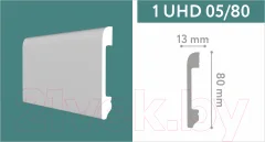 Плинтус SOLID 8 UHD 05/80 (2.4м, черный) — фото 4
