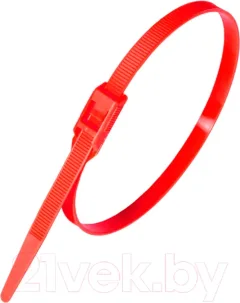 Стяжка для кабеля Fortisflex КСГ 8x400 / 74247 (100шт, красный) — фото 3