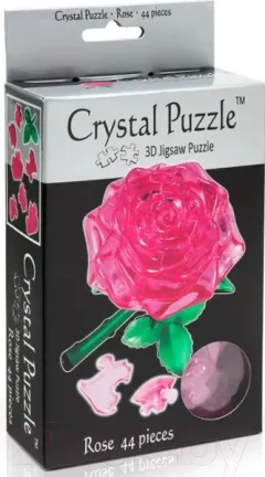 3D-пазл Crystal Puzzle Роза / 90213 (розовый) — фото 8