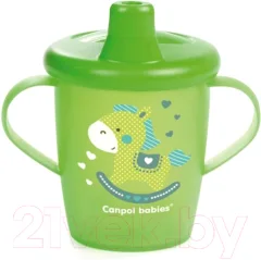 Поильник Canpol Игрушки с твердым носиком 9+ / 31/200 (250мл, зеленый) — фото 1