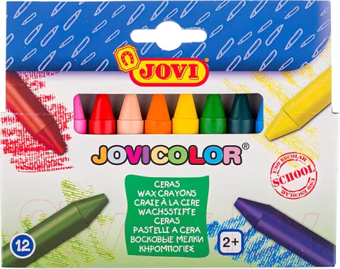 Восковые мелки Jovi Круглые / 980/12 (12цв)