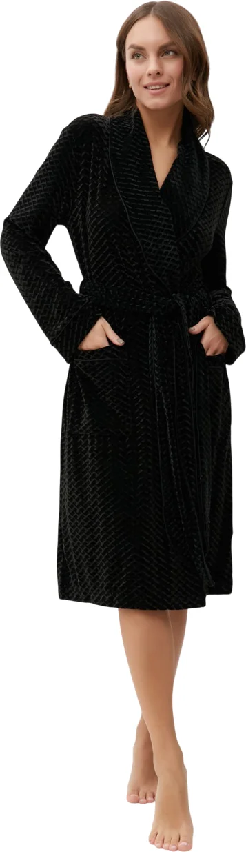 Халат Kaftan Бархат / 9908105 (р-р 44, черный)