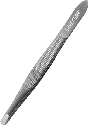 Пинцет косметический Silver Star АТ 9924 косой
