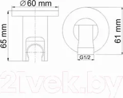 Подключение для душевого шланга Wasserkraft A022 — фото 8