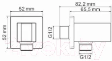 Подключение для душевого шланга Wasserkraft A086 — фото 2
