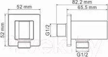 Подключение для душевого шланга Wasserkraft A086 — фото 6