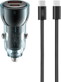 Автомобильное зарядное устройство XO A30+C30 / CC60 (синий) — фото 1